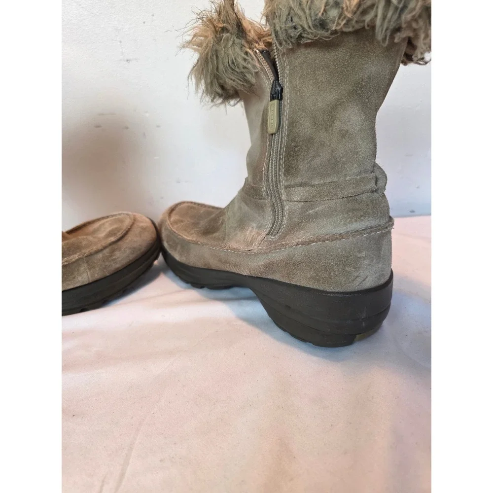 Sorel Northern Lite Tall Tan Suede Faux Fur Thinsulate Winter Boots NL1431-265 9